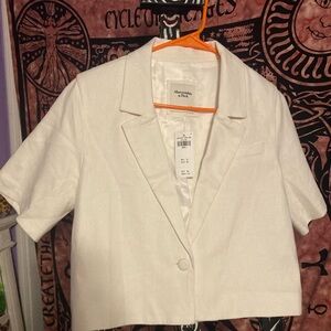 Abercrombie & Fitch Cream Blazer